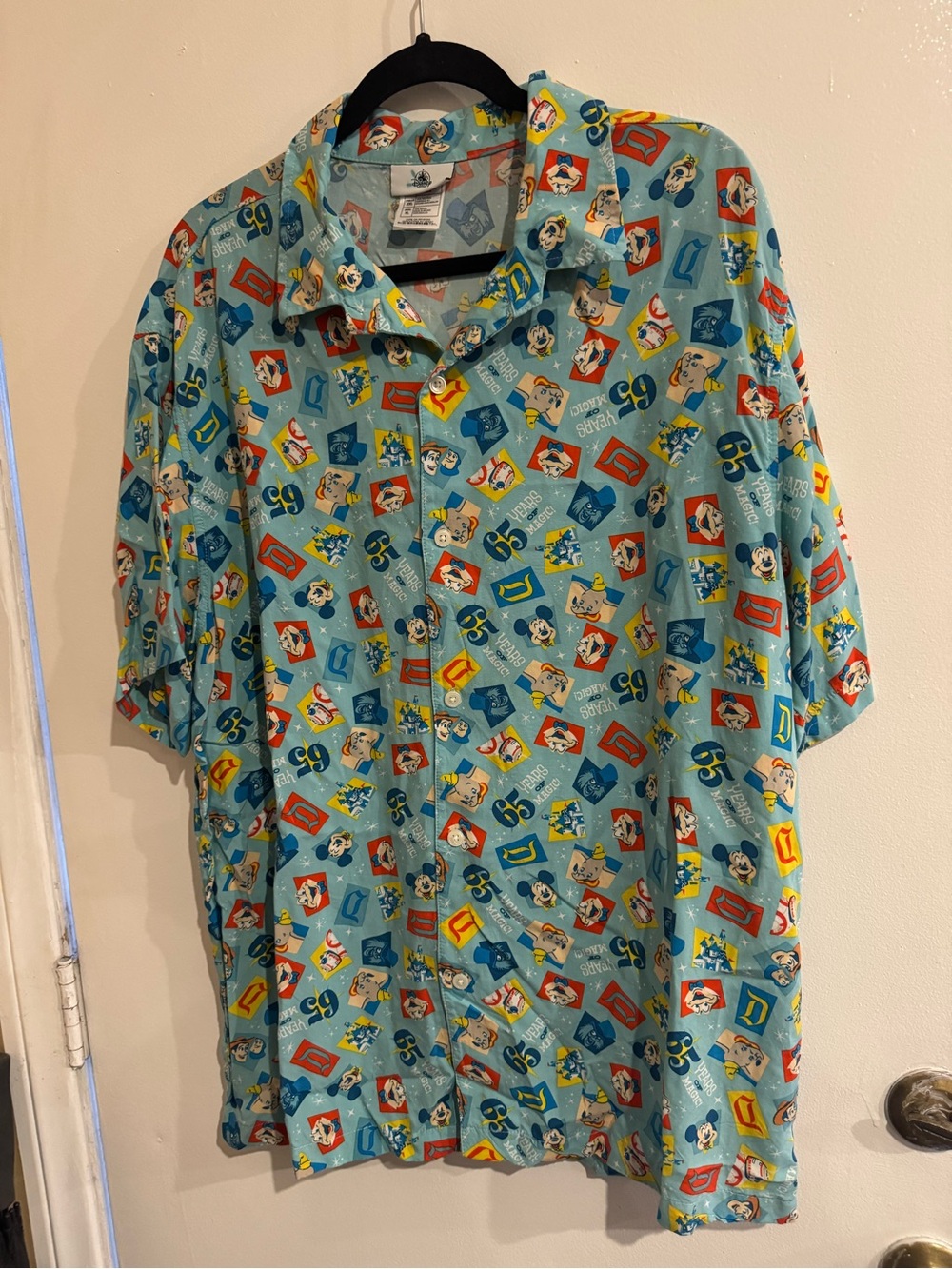 Disney 65th Anniversary Character Print Short-Sleeve Shirt